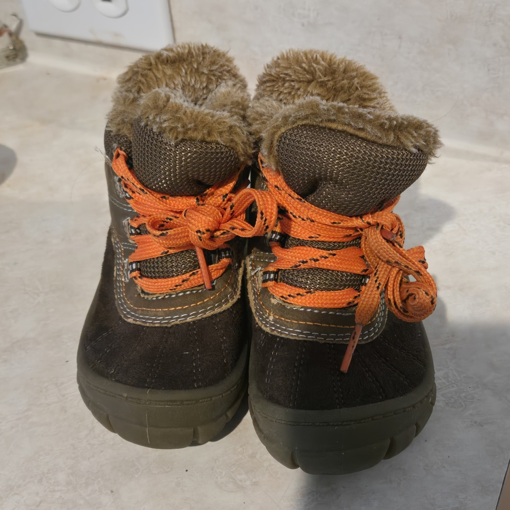 OshKosh B'gosh Brown and Orange Kids Boots